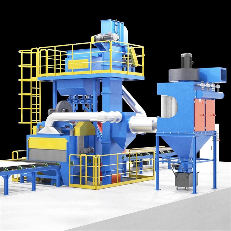 Through The Shot Blasting Machine