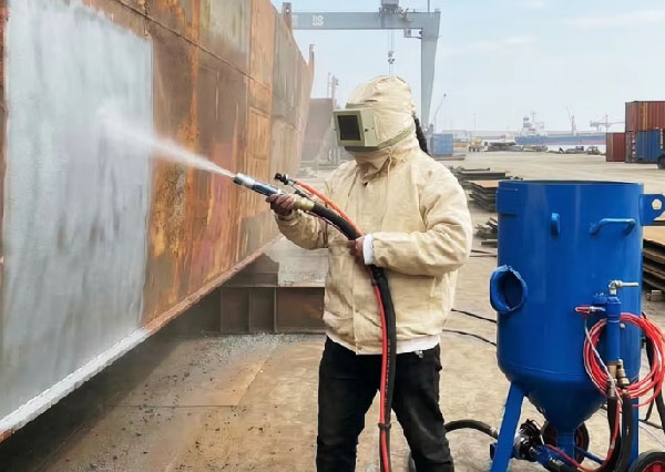 Where can sandblasting machines be used